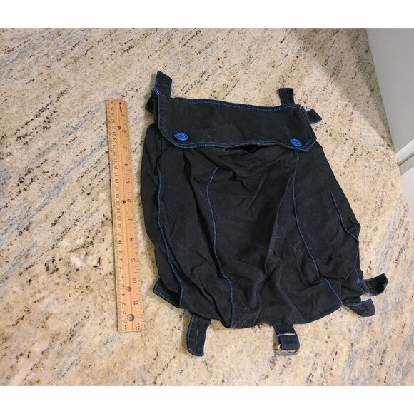 Illig Y2K Rave Cargo Breakaway Pocket Black Blue - Picture 7 of 9